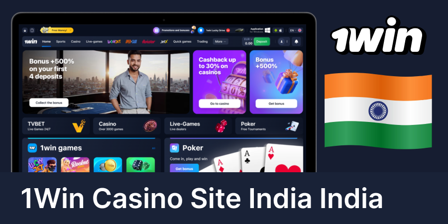 1Win Casino website for Indian gamblers